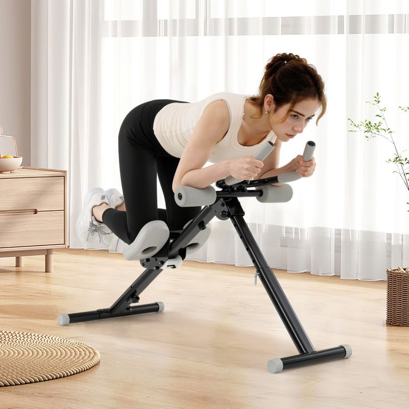Adjustable Abdominal Trainer Ab Workout Machine Foldable Ab Cruncher - Monochyme