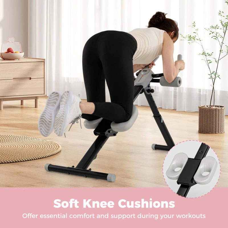Adjustable Abdominal Trainer Ab Workout Machine Foldable Ab Cruncher - Monochyme